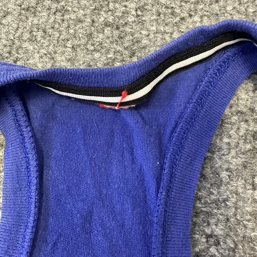 Nike Tank Top Womens Size S Blue Racerback Pocket Athletic Workout Gym Relaxed